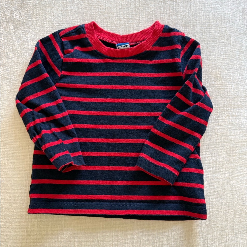 Old Navy Kids Long Sleeve Tee and Overalls Set